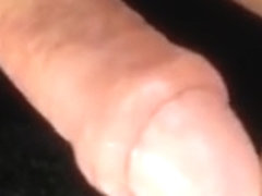 Mature Guy Spunking in his foreskin covered cock