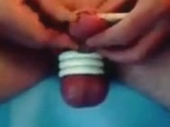 Clothes pins on my foreskin part 1