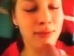 My Russian Teen Drinks Cum