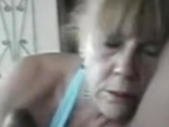 gramma blowing on a ebon meat