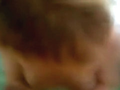 Brunette gives her man a very slow pov blowjob and gets a facial