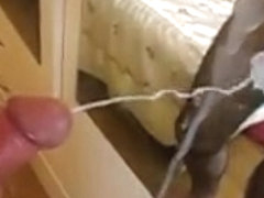 Huge Slow Motion Cumshot on the mirror