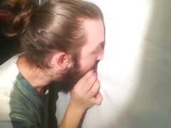 Homemade POV gloryhole deepthroat and cum in my mouth