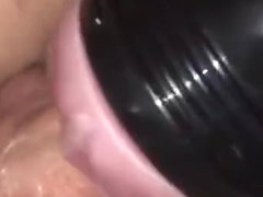 College boy fucks pocket pussy and creams in her