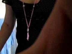 Chubby Crossdresser Beating Off On Cam