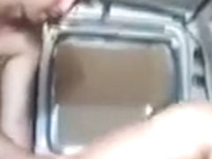 Redhead banged in van