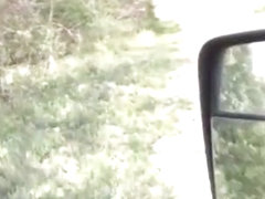 ginger dad masturbating outside his car