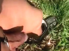 Naked on the Street & Cum in the Nature