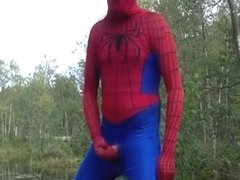 randon spiderman self pleasure