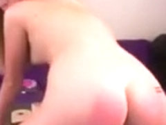 Teen Blonde With Vibrator In Ass Live