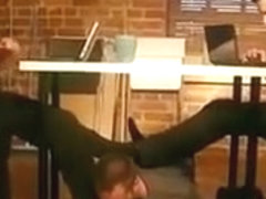 RELAXING FEET WHILE WORKING IN THE OFFICE