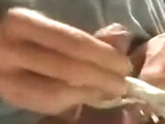 Wanking on the toilet of a priest