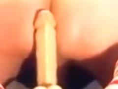 ass whore sissy with big dildo