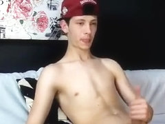 Horny Romanian Guy Masturbating On Cam