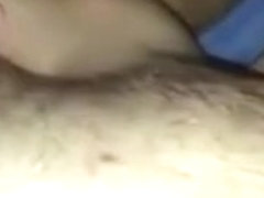 Cute cutie with braided hair sucks his cum out