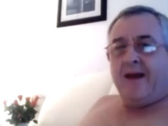 Dad's happiness in masturbating