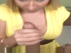 Sexy blonde girl nice tits