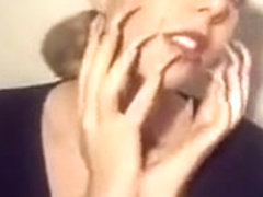 Margo playing with her long clear claws