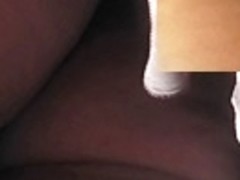 The closeup of soft upskirt ass