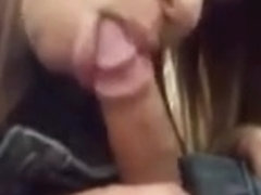 Side View of a Sexy Blowjob