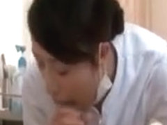 Cute Asian Nurse Gets Horny Sucking