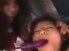 Asian Schoolgirls Give An Initiation To One Gal Trying To J