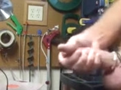 Tug'n in the tool shed