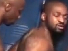 Black hardcore in the bathroom