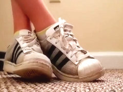 Adidas Sneakers, Socks, and Feet