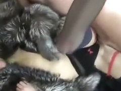 fur coat fucking