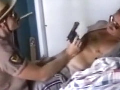 cowboy sheriff gives cop a blowjob