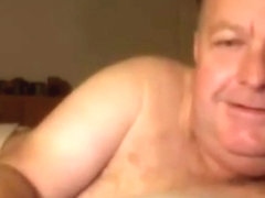 grampa cum on cam