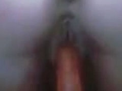 blond doggy style dildo