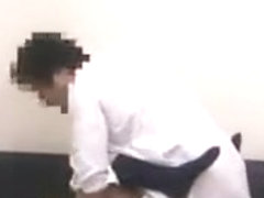 Petite and horny Japanese babe seduces a guy to fuck her fi