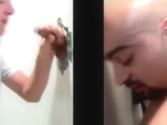 Bald straight guy fooled into gay blowjob