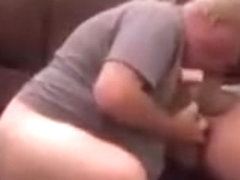 Daddy neighbor cums for a visit