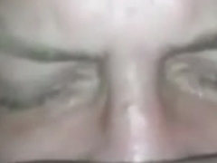 Hubby fucks cleans wife cum soaked pussy