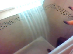 devil jerking off in the shower