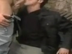 Dominating man fucking black haired guy