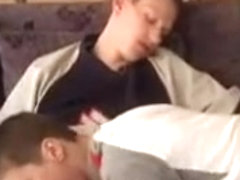 Pizza deliver twink having sex with 2 customers