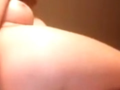 Hot pusy babe hairbrush fucks her ass