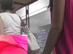 Nice upskirt video filmed at the local market