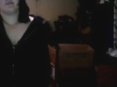 Shy chubby emo girl on skype