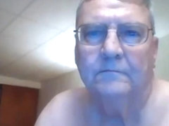 Grandpa show on webcam