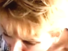 A little bit of spit and cum