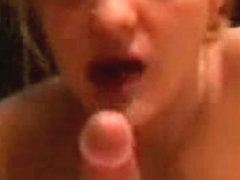 Amateur blonde giving 9 minutes of BJ