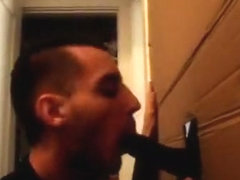 24yo black guy with thick 8 at gloryhole