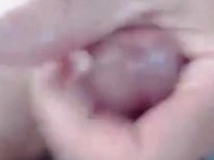 Hard wanking close up...