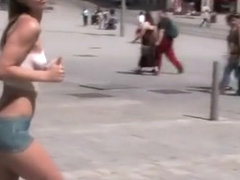 Susanna Spears Body-Art Naked girl in public