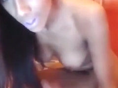 Sexy as fuck horny ebony college girl beauty pinklipz riding dildo